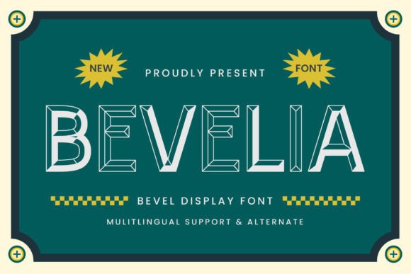 Bevelia: The Dimensional Font for Bold Design