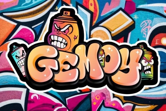 Gemoy: The Edgy Graffiti Font for Urban Design
