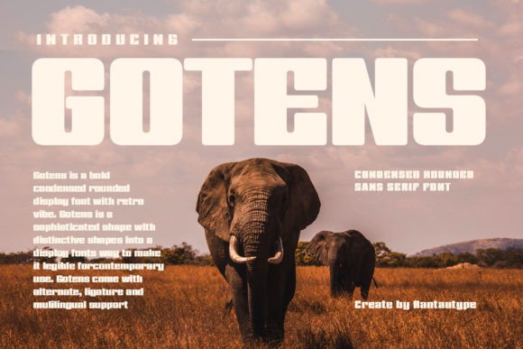 Gotens: A Bold Typeface for Powerful Branding