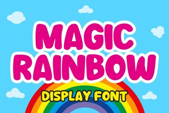 Unlock Playful Design with the Magic Rainbow Font